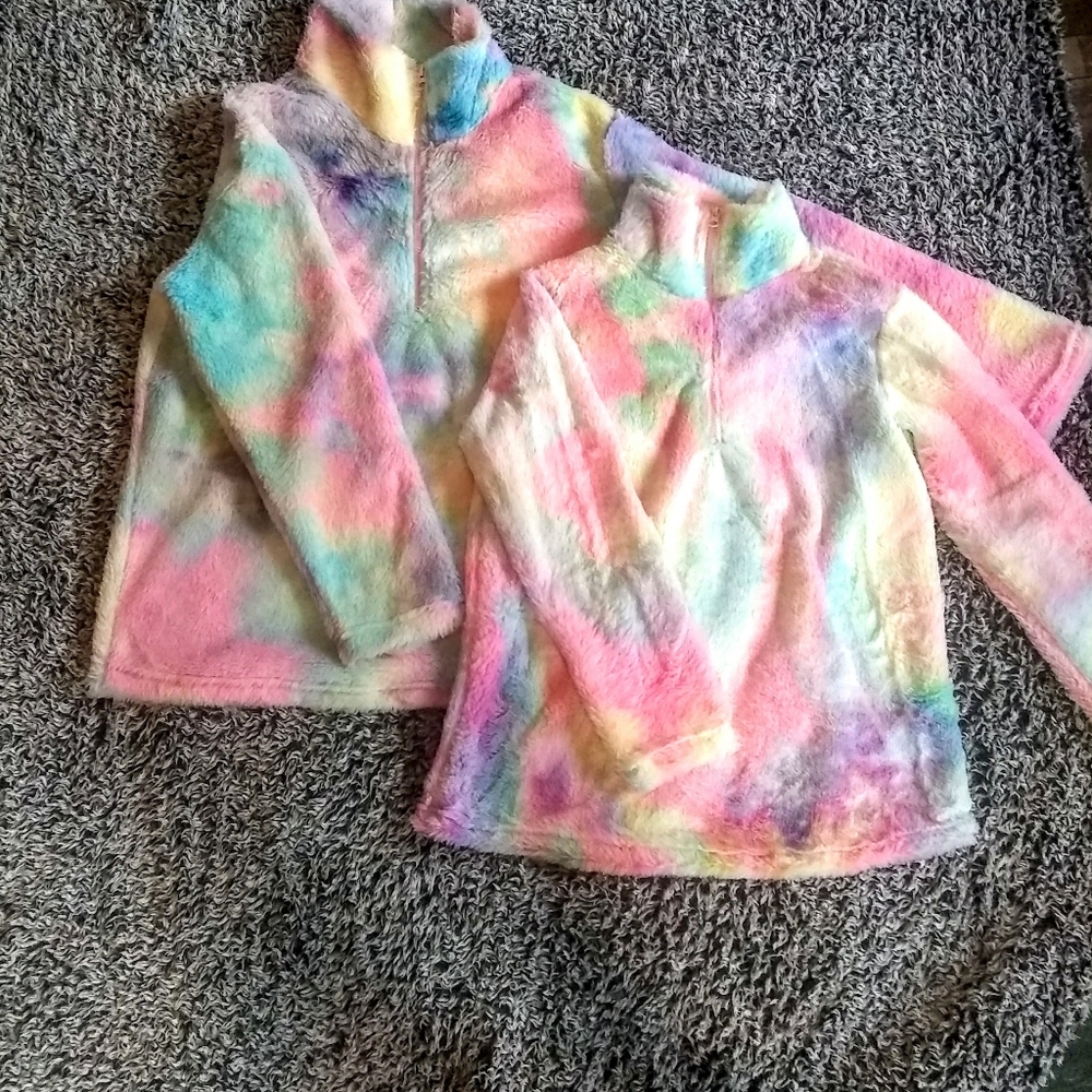 Mom and me matching fleece pullover